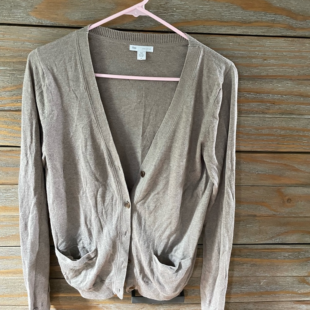 Gap tan/brown cardigan